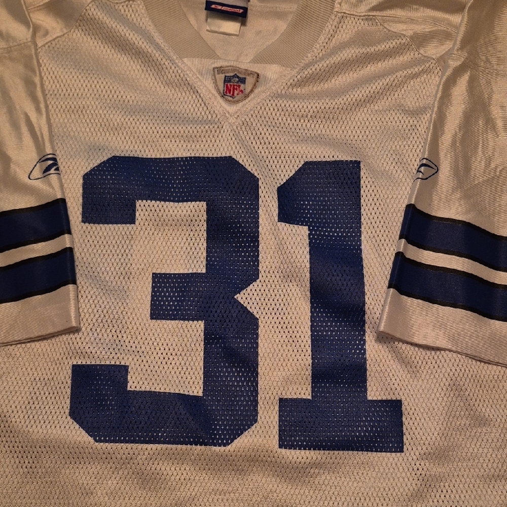Roy Williams #31 Vintage Dallas Reebok NFL Equipment White Mesh Football Jersey